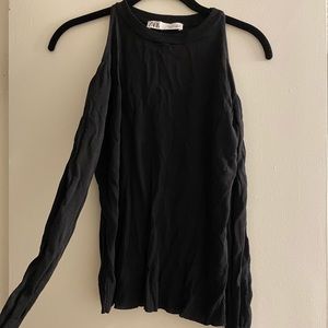 Zara black blouse.
